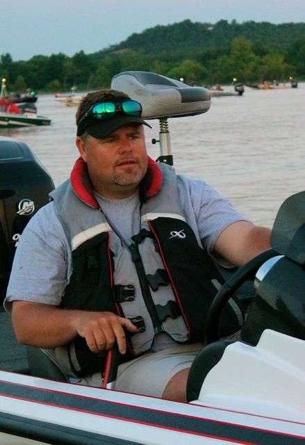 In the 33rd boat to launch this morning, Missouri angler Mark Wiese Jr. began the day in second place.