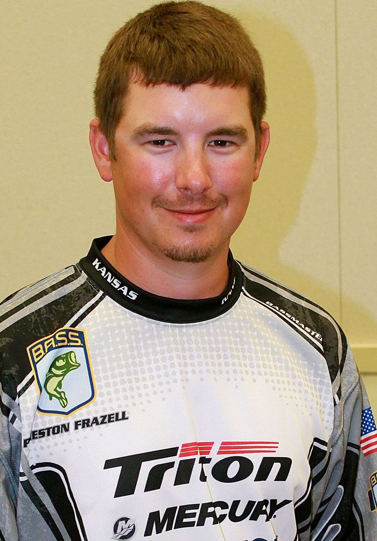 In 12th place with 9-15 is Kansas B.A.S.S. Nation angler Preston Frazell. Back home in Cleveland, Okla., he works in industrial sales.