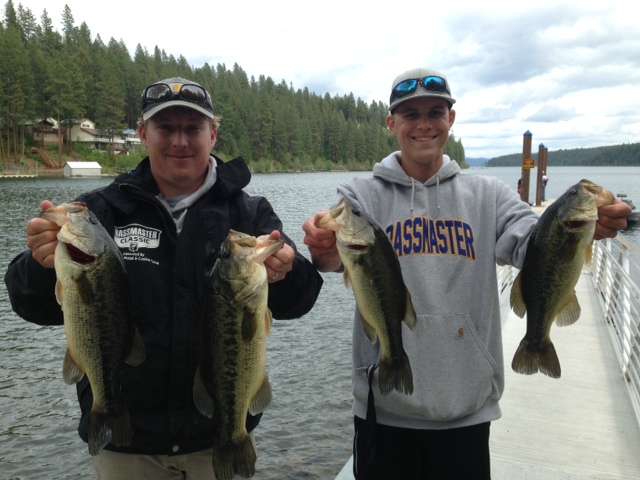 Weldon took some time to explore Couer dâAleneâs famed waters. Chase Heaton, right, took him out on the lake. Heaton, who lives nearby in Spokane, Wash., has been competing in B.A.S.S. tournaments all his life and won several Junior Bassmaster titles. In fact, just last year, he won the Junior Bassmaster division of the Western Divisional when it was on Clear Lake.