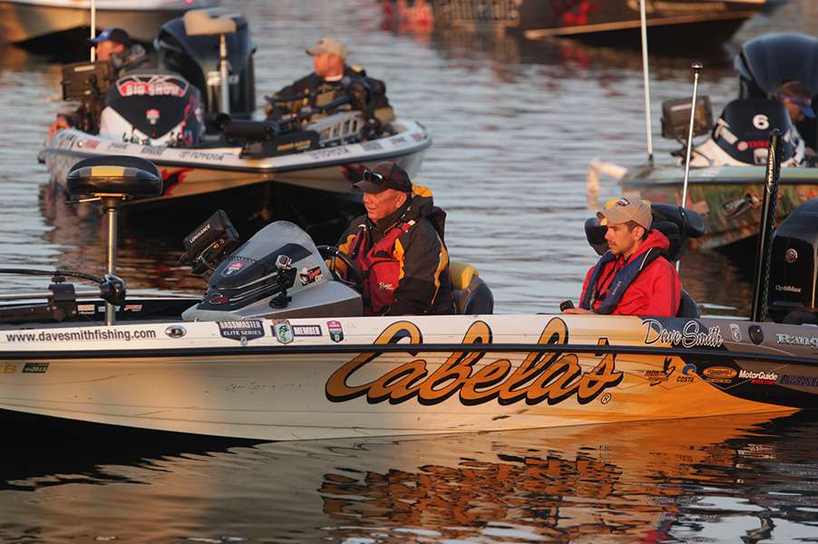 Dave Smith is happy to be in the top 10 this morning.