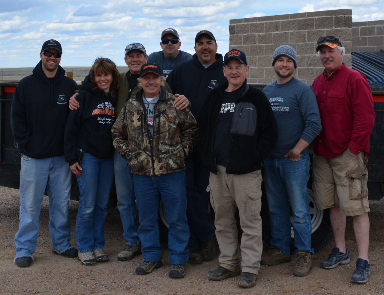 Members of the Aurora Bassmasters worked together to drop 10 large fish attractors into Aurora Reservoir in early April.
