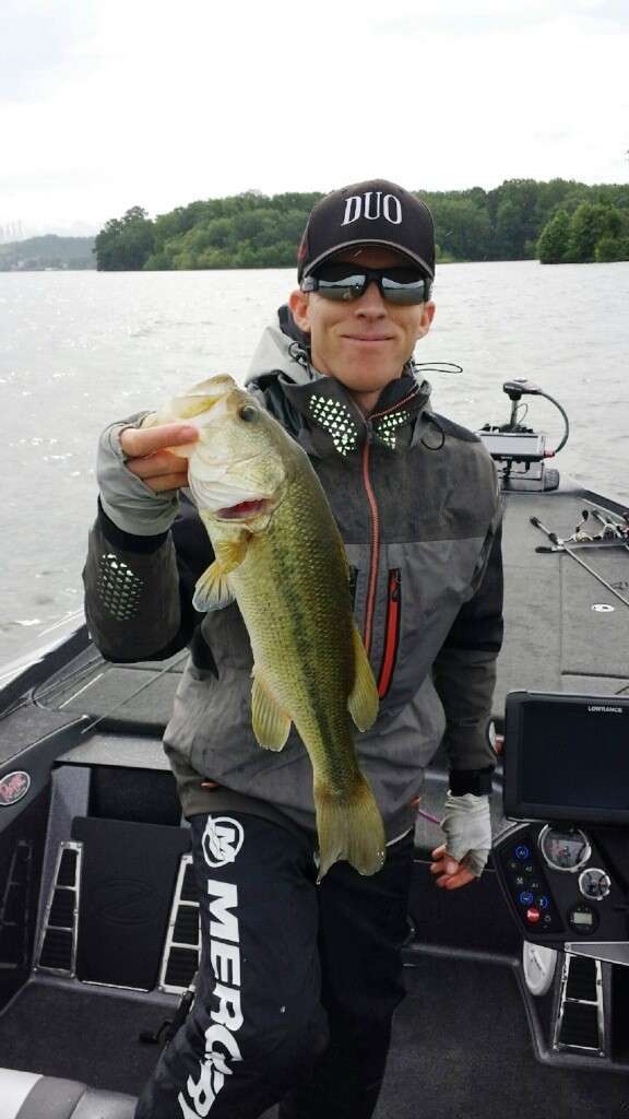 Kevin Hawk with No. 4. Photo by Bassmaster Marshal Chris Christian