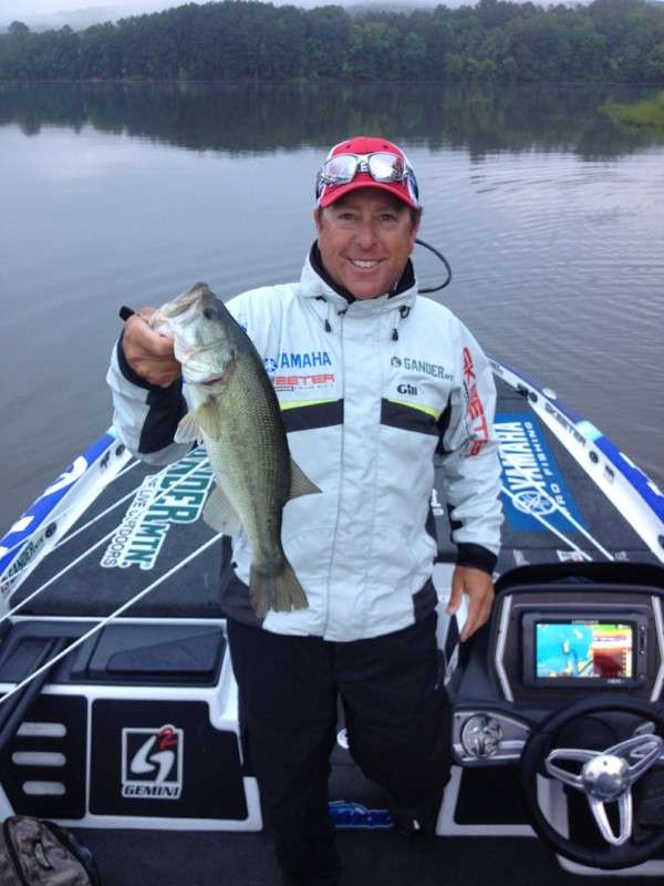 Dean Rojas checks in with a nice one. Photo by Bassmaster Marshal Nick Curry
