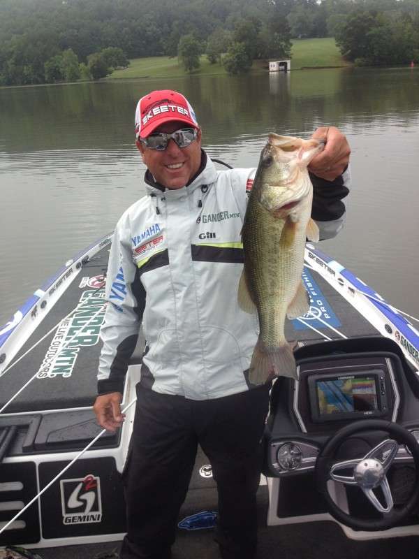 Dean Rojas with a nice one. Photo by Bassmaster Marshal Nick Curry