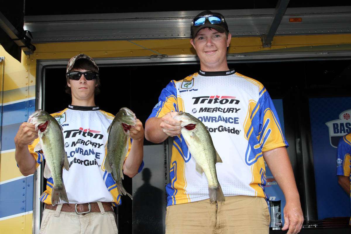 These fish from Levi Draper and Garrett McKee contributed to Delawareâs second-place finish in the team competition.