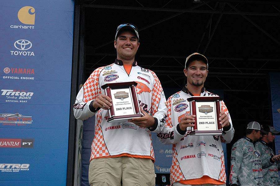 Second-place finishers Tyler Wadzinski and Matt Beeler from the University of Tennessee Knoxville. 