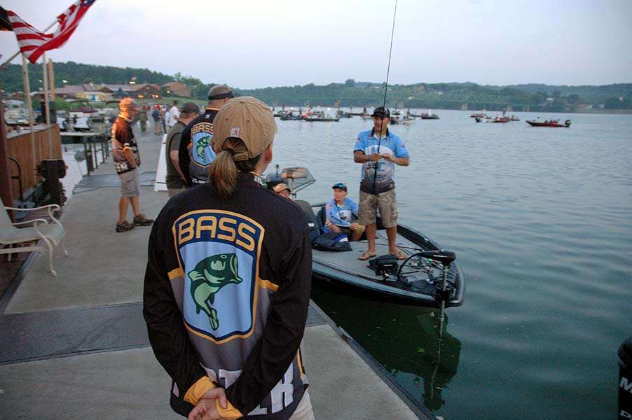 Lisa Talmadge of the B.A.S.S. staff is in week number four of a long road trip. It all started here last month at the Bass Pro Shops Bassmaster Northern Open #1.  
