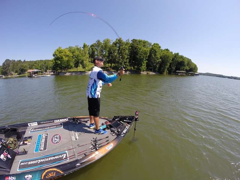 We caught up with Hank Cherry mid-morning on the third day of competition on Chickmauga Lake. Here's a look at how he got off to a solid start. 