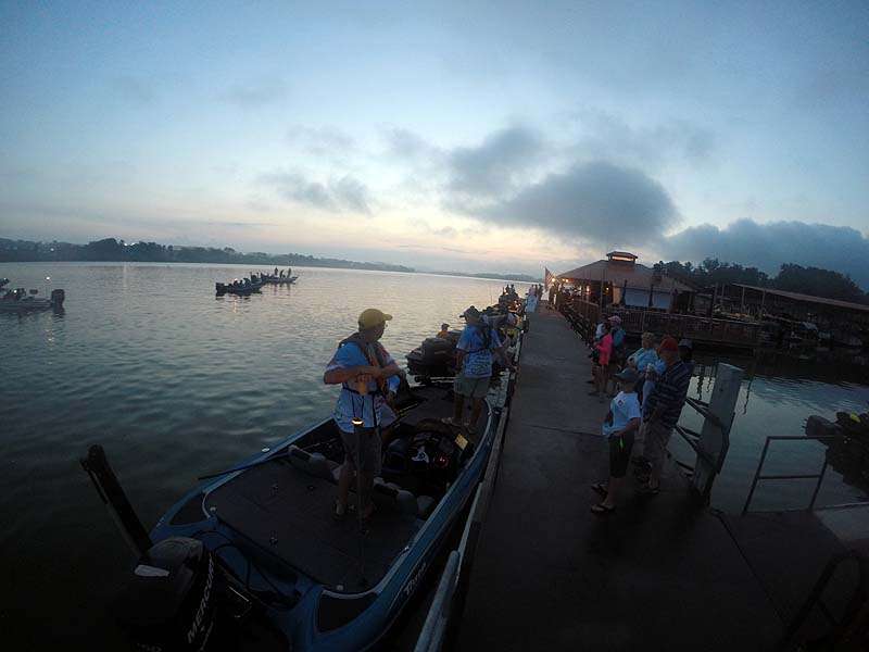 Boat number one now has a lot of company. These are the boats in flight number one. 
