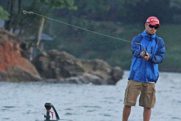 as these anglers focus on making the perfect cast.