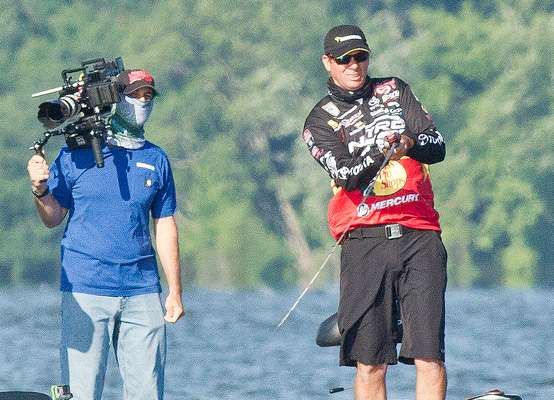 The anglers would stay focused and keep working.