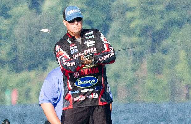 Lane would move shallow and fire a crankbait .