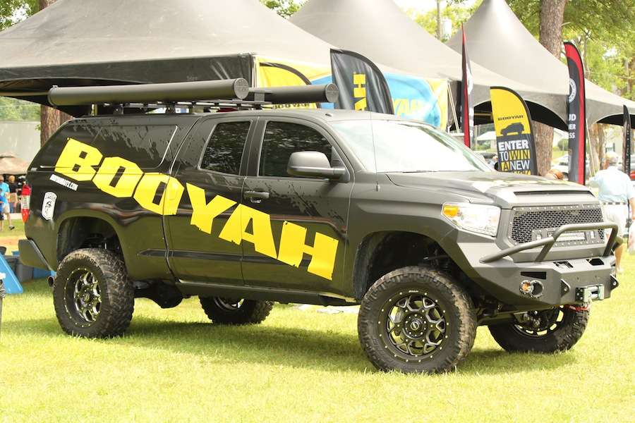 Don't forget, you could win this Toyota Tundra. Just visit booyahbaits.com for details. 
