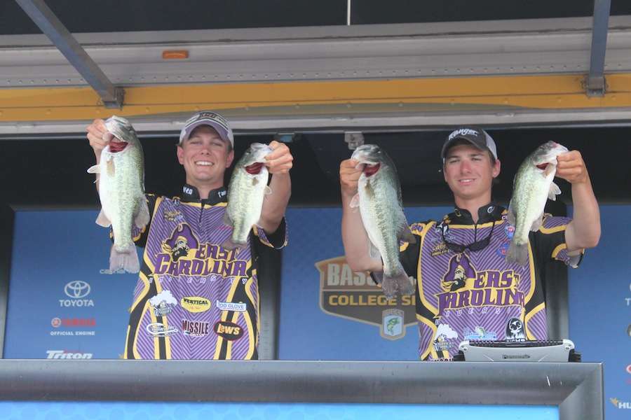 Michael Corbishley and Ronnie Moore of East Carolina University finish 19th with 31-4. 
