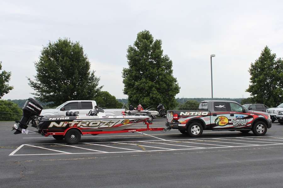 Snuck outside to grab a few pics of the anglers' boats as they rolled in. 