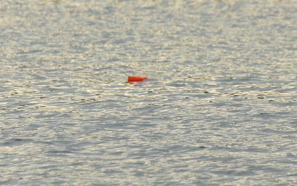 This marker buoy sits atop the sweet spot. 