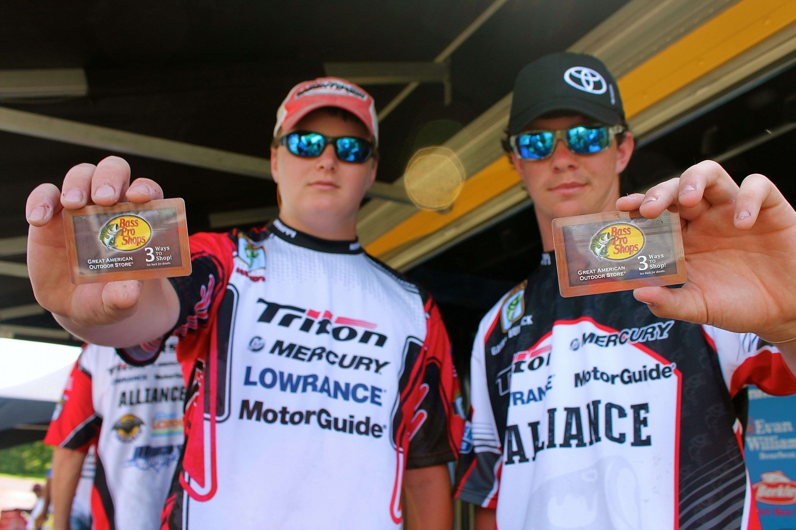 Each high school angler in the tournament received a $100 Bass Pro Shops gift card.