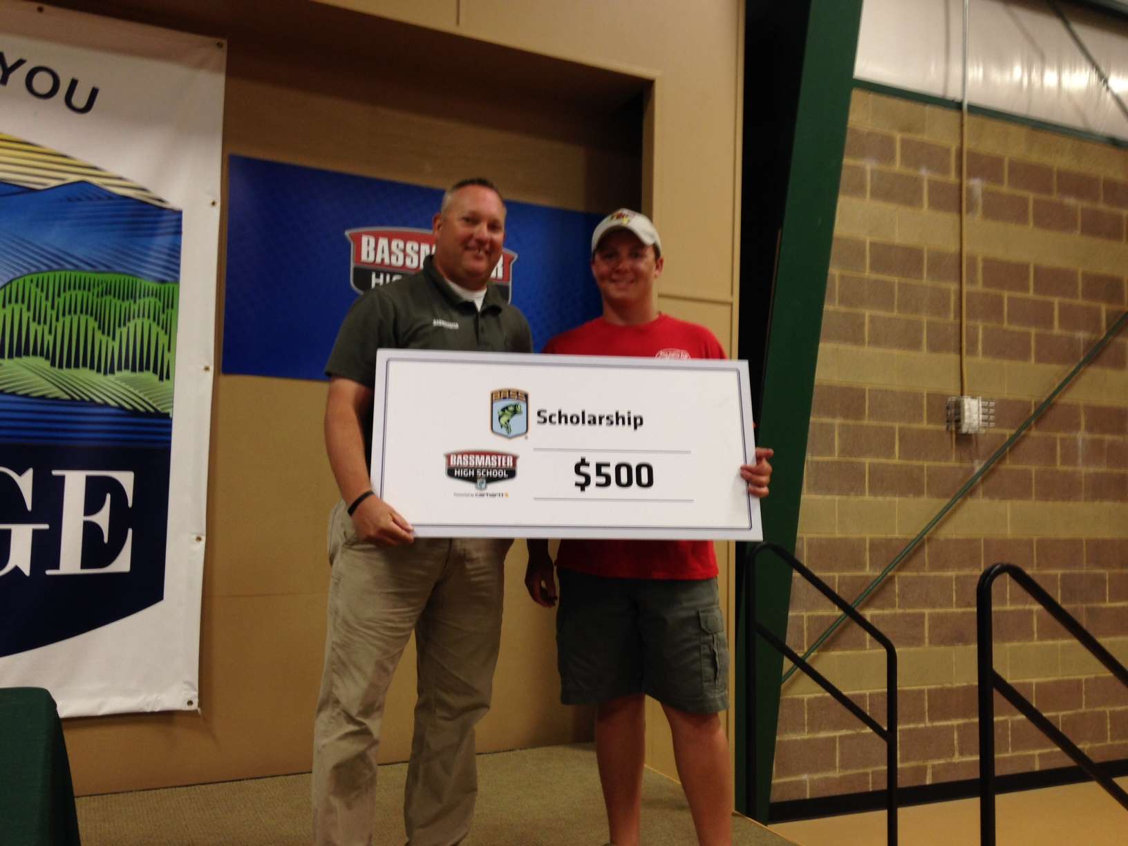 <p>Seth Sutton won a $500 scholarship from B.A.S.S.</p> 