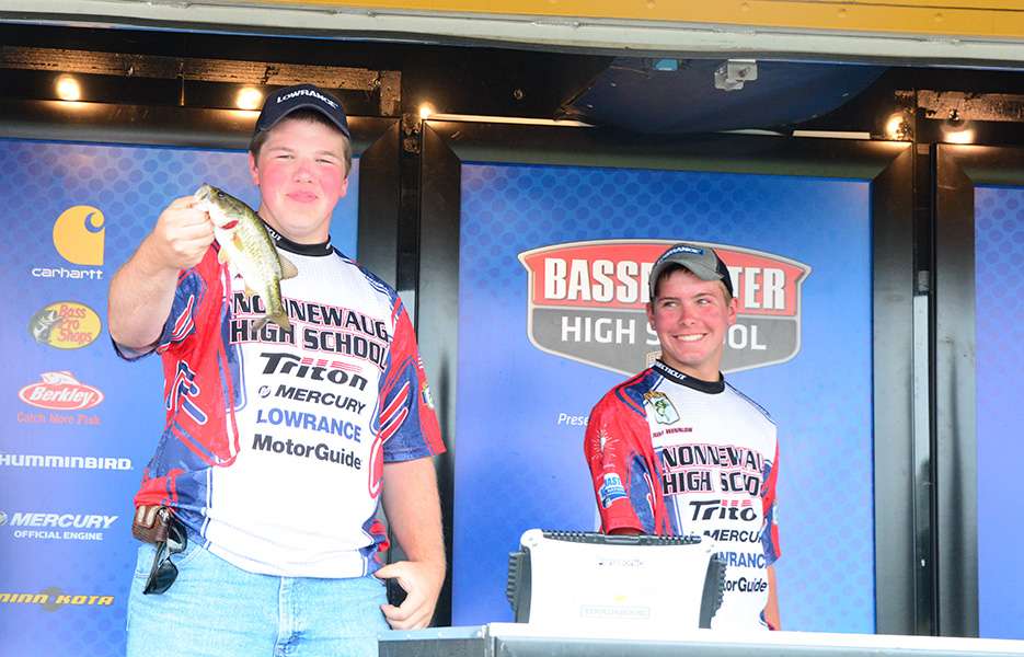 Doug Marino and Noah Winslow weighed in the second smallest fish of the dayâ¦