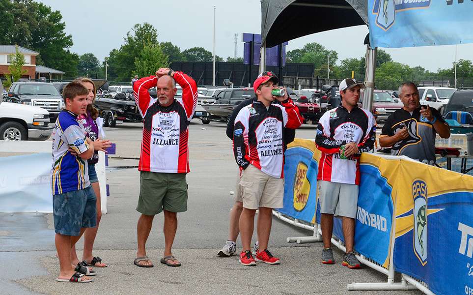 Boat drivers, families and anglers wait anxiously to see if who squeaked into the Top 10.