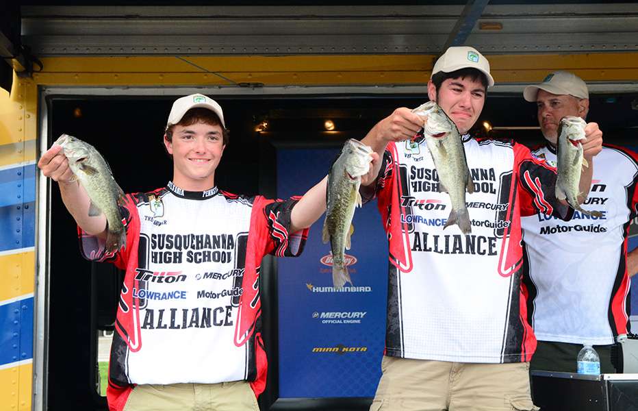 It was an emotional moment as Garrett Enders and Nick Osman were crowned the inaugural Bassmaster High School Champions. (1st, 11-15)