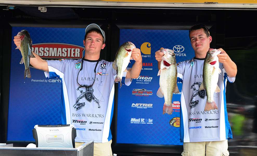 Evan Charles and Michael Nutter, LaPlata Bass Warriors (6th, 14-13)