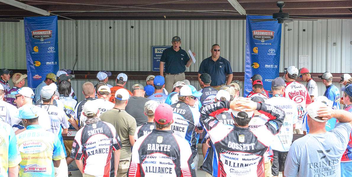 The top 30 cut from the Bassmaster High School Championship.