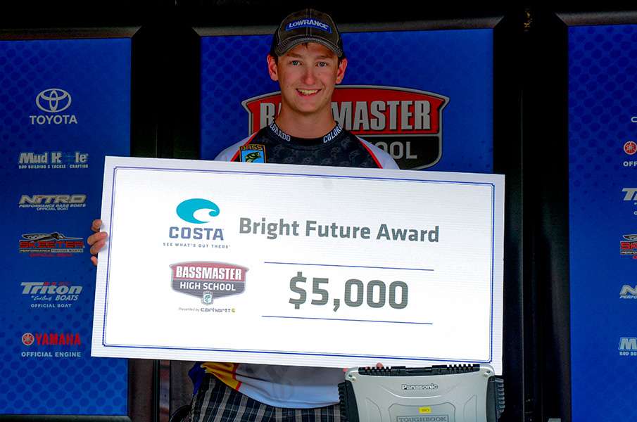 Ryan Wood also won the Costa Sunglasses Bright Future Award, which was a $5,000 scholarship.
