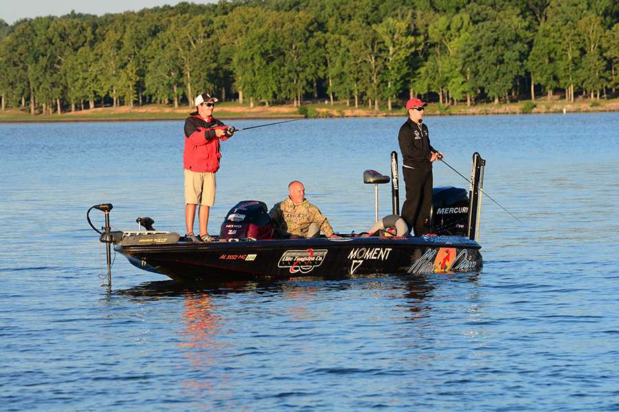 The Pell City team of Zeke Gossett and Hayden Bartee started off with a quick limit.
