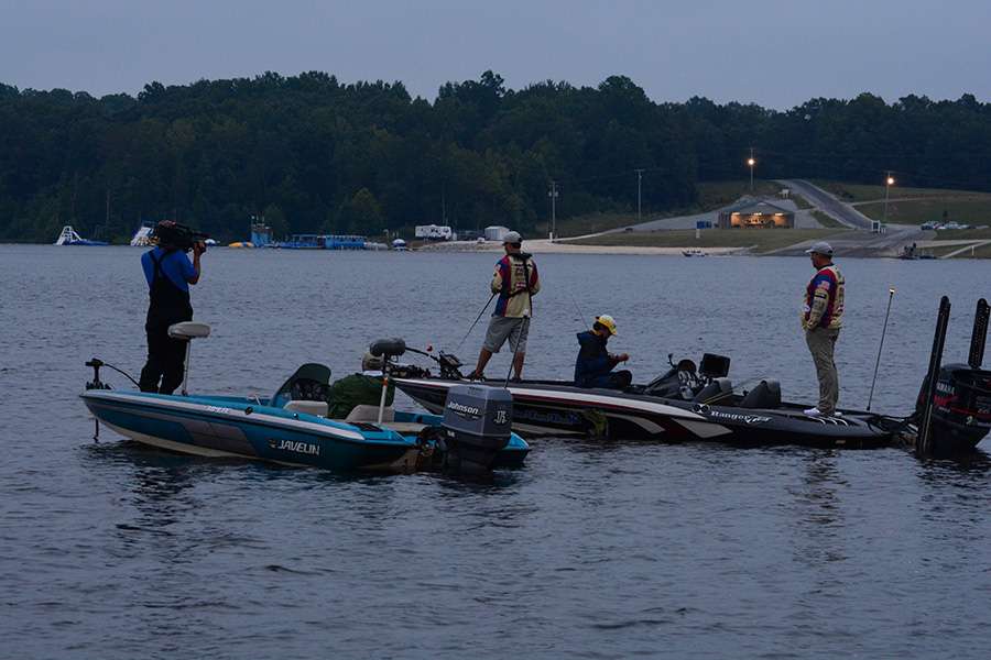 Noah Pescitelli and Thomas Zaczek fished this spot on Day 3 as well, so they shared water with the leaders early on Day 4.