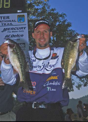 Aaron Martens was still living in California and part of the Crown Royal team (yes, they had a bass fishing pro staff!) when this was taken -- the early days of 