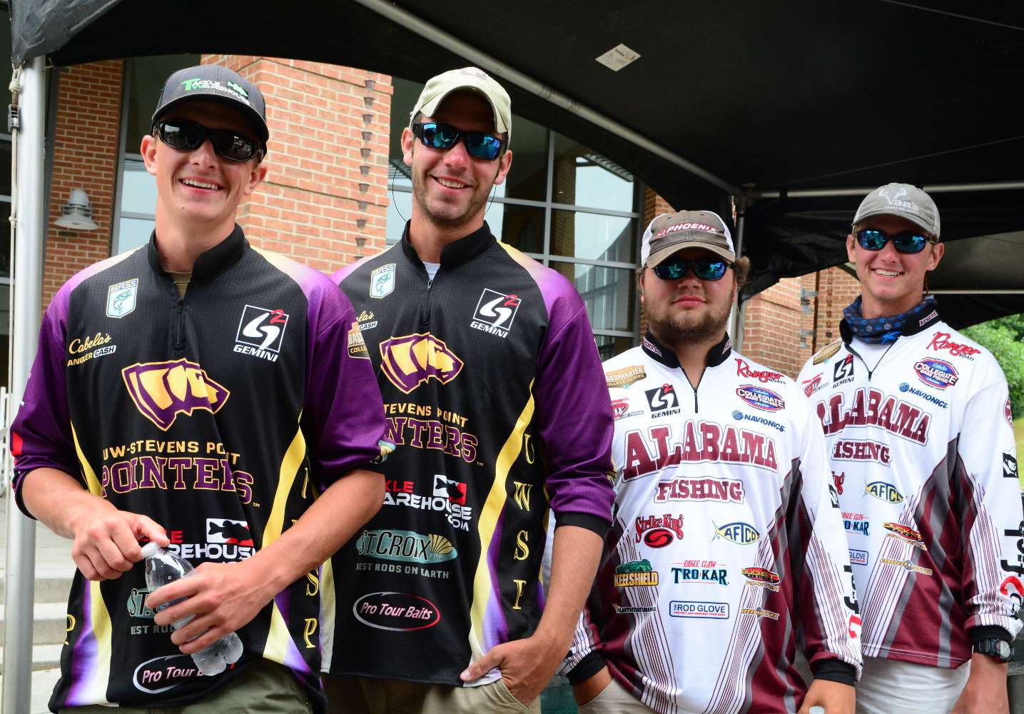 The first anglers to weigh in are smiling, but they say they donât have much to smile about. Tough day, they said.