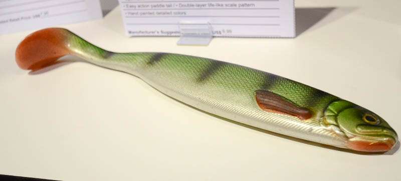 The ShadTeez 27cm from Fairpoint has a double coating to give it a fish slime look. 