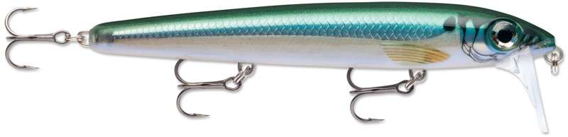 Storm
BX Waking Minnow
The BX Waking Minnow is a new release in Rapala's Balsa Extreme line that wakes with a long, slender minnow profile. It features a textured finish and a balsa body inside of a hard plastic shell - like all the BX line - and rolling action. It's rolling of the line in several colors.