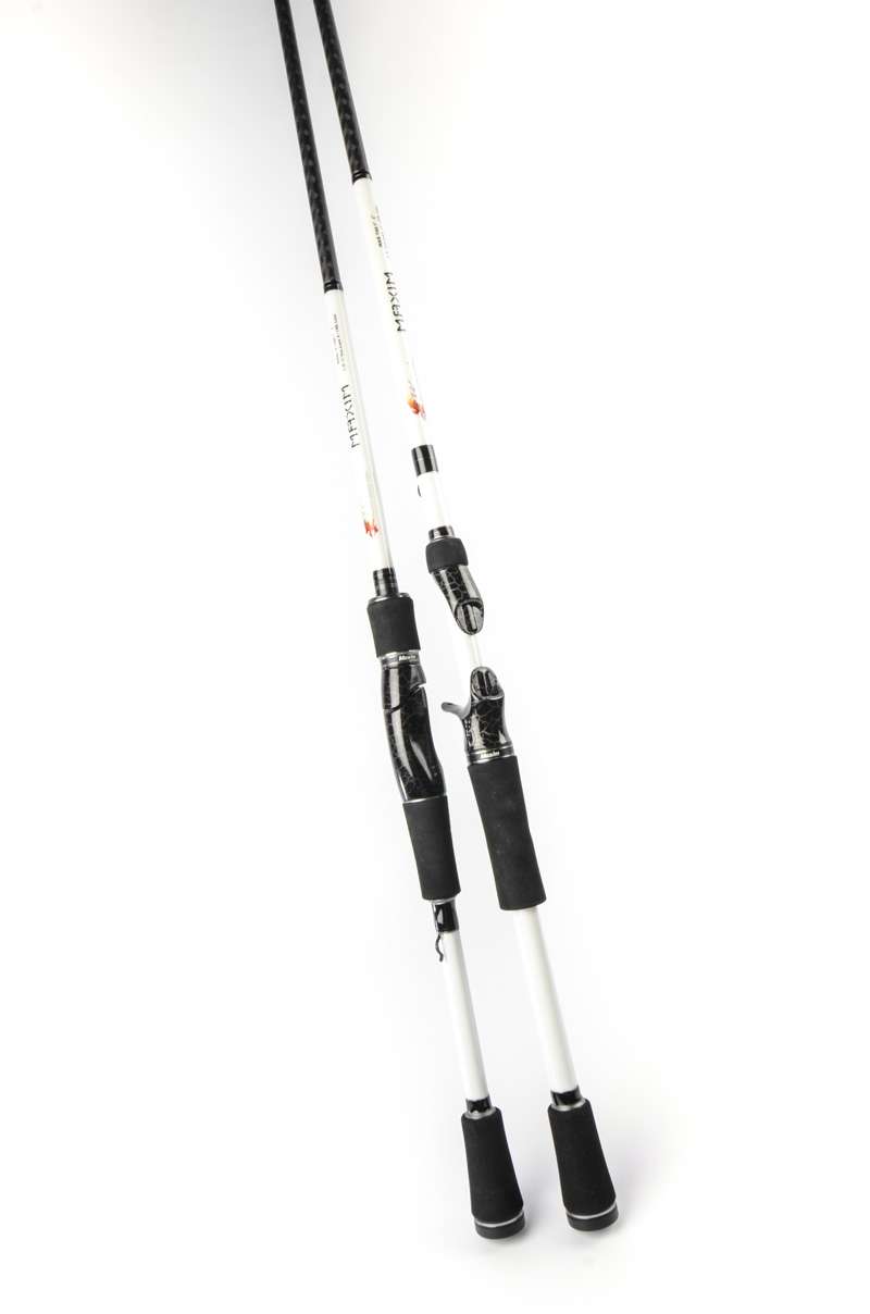 <p>Phenix Custom Quality Rods</p>
<p>Maxim</p>
<p>The new Phenix Maxim Series utilizes a Multi axis Carbon Fiber scrim. This allows Phenix to build an extremely light and sensitive rod. Phenix then utilizes a cross wrapped Carbon Tape to insure strength and proper flex. It also features a new Phenix Designed up locking reel seat. The Casting models feature a split trigger design with the durability and performance of a single piece reel seat. Slender High density EVA handles are comfortable for all day use. The New Maxim series of bass rods also features SiC guides unlike many others in this price point.</p>