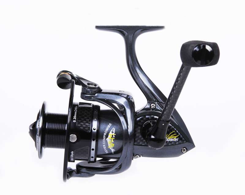 Wright & McGill
Victory Pro Carbon
Working closely with B.A.S.S. Elite Series Pro, Skeet Reese, the Wright & McGill Co. is proud to announce the introduction of three new carbon frame spinning reels that will be the highest performance spinning reels the company has ever introduced. The new reels feature an ultra light weight, strong and durable carbon frame and dynamic balanced rotor. The ported aluminum spool features carbon inserts to reduce weight even further while adding rigidity. In addition, the reel has a custom graphite handle and EVA handle knobs to enhance performance and to provide all day fishing comfort to the angler.The fast, 6.0:1 gear ratio, titanium main shaft and a total of 10 ball bearings, including 2 ceramic ball bearings, ensure that the new Victory Pro Carbon reels are the smoothest, lightest and highest performing reel weâve ever introduced.