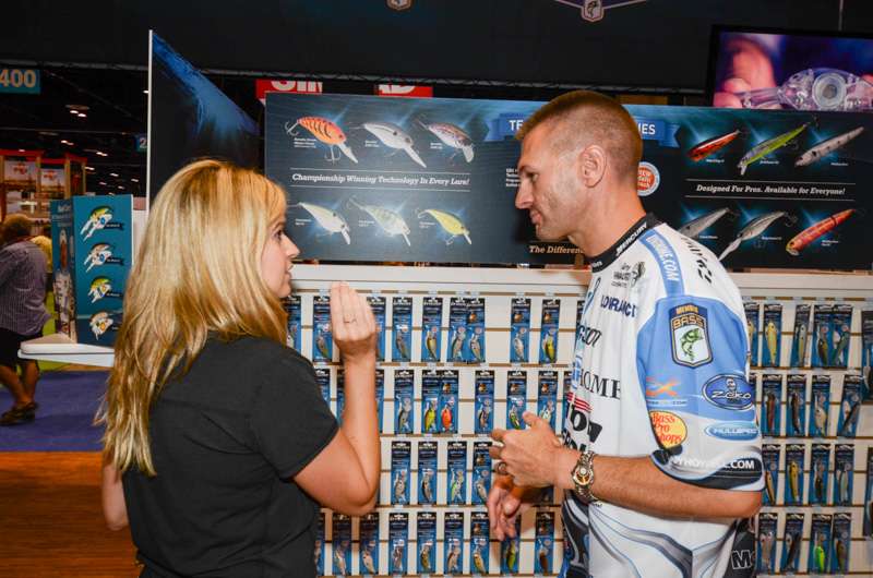 Randy Howell prepares to shoot a video about his new bait the Howeller Dream Master Classic by Livingston Lures. Watch Howellâs detailed explanation <a href=http://www.bassmaster.com/blogs/icast-2014-live-blog/inside-explanation-howeller-dream-master-classic><b>here</b></a>.