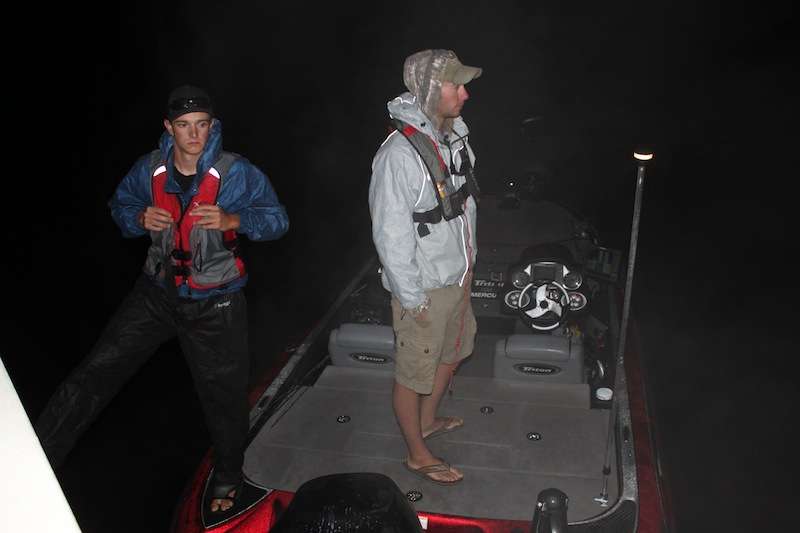 Cody Lincoln and Jason Hawksford of Wisconsin Stevens Point are hoping boat number one is a lucky draw. 