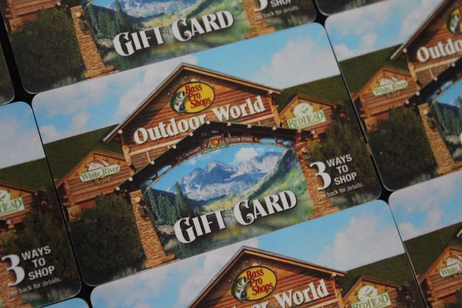 Bass Pro Shops gift cards! 