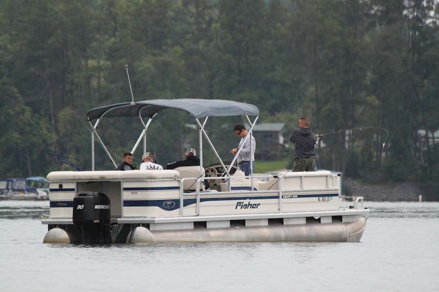 We saw what looked to be Classic Champ Randy Howell on the water today. Turns out it was Randy, testing some new baits. 