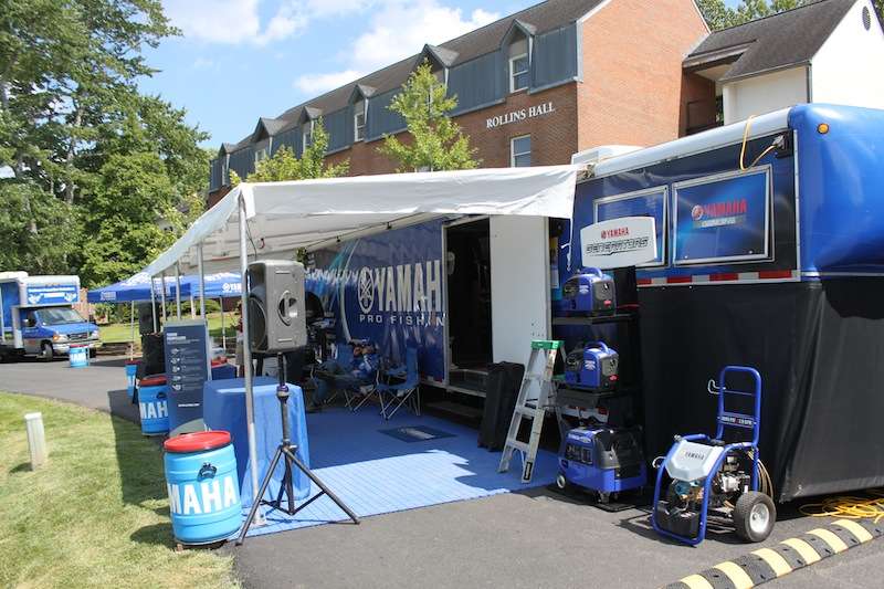 The Yamaha trailer will be a lot busier soon when Yamaha Pro Night gets underway. 