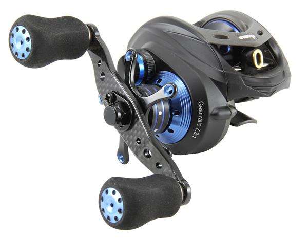 <p>Okuma Helios The lineup includes three available gear ratios: standard 6.6:1, high-speed 7.3:1 and burner 8.1:1. Premium construction features are the same as standard Helios baitcast reels: aluminum gearing, ABEC-5 spool bearings, Carbonite drag system and 7-position cast control.</p>
