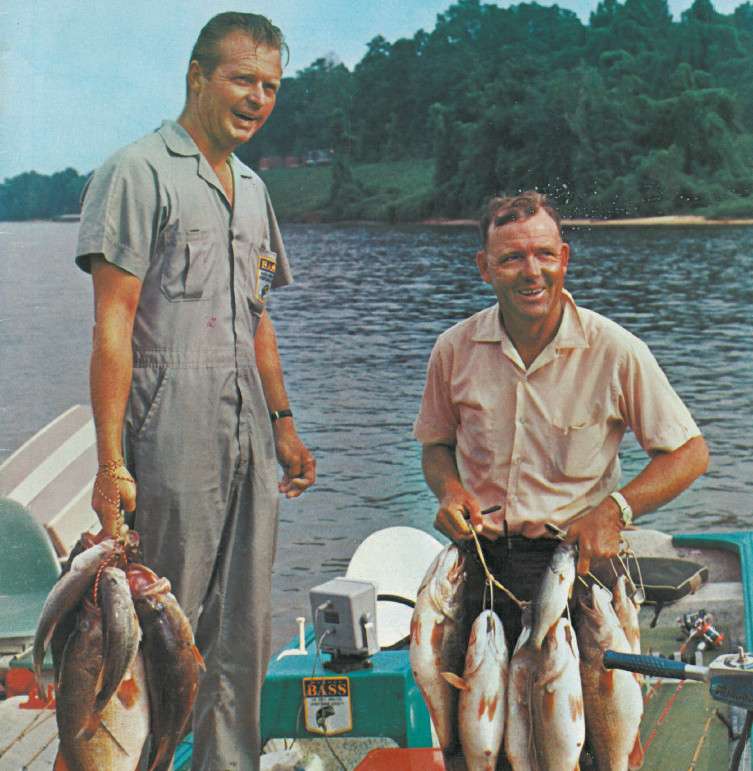 Heaviest Total Weight (15-bass limit): Blake Honeycutt, 138-6
It was a time when B.A.S.S. tournaments were just beginning and bass conservation (i.e., catch and release) was still a few years away. In July 1969, the Eufaula National had a 15-bass limit, and Blake Honeycutt took the trophy with 138 pounds, 6 ounces. His record has stood now for 45 years, and because limits are one-third the size now, it will likely never be broken.