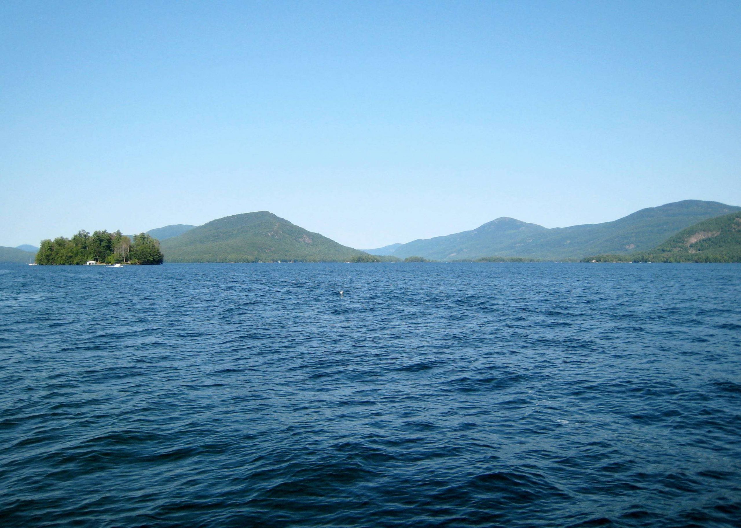 <b>11. Lake George</b> Lake George is stocked annually with landlocked salmon and has an excellent naturally reproducing population of lake trout. Brook trout can also be found at the mouth of many of the lakes tributaries. Lake George also ranks among the top five bass fishing destinations in New York State. Many ice anglers target the abundant schools of yellow perch and black crappie that can be found in many small shoreline bays.
