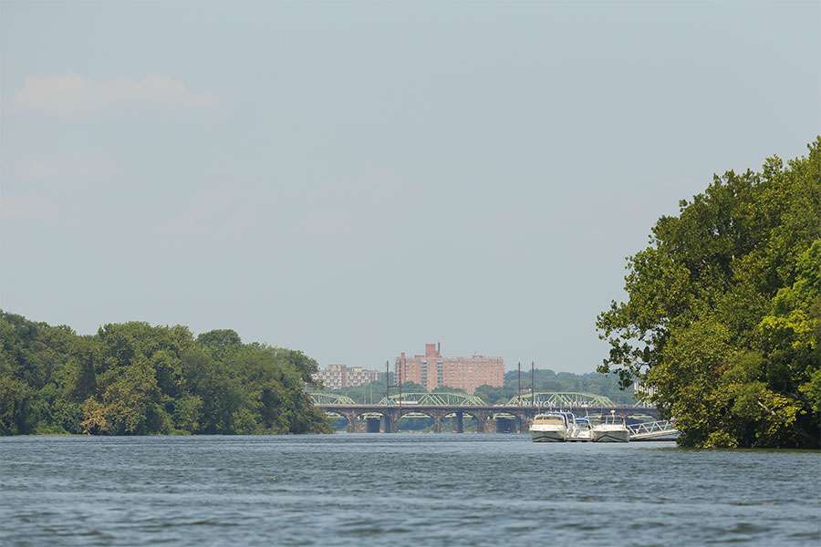 Trenton, N.J., is visible in the distance.