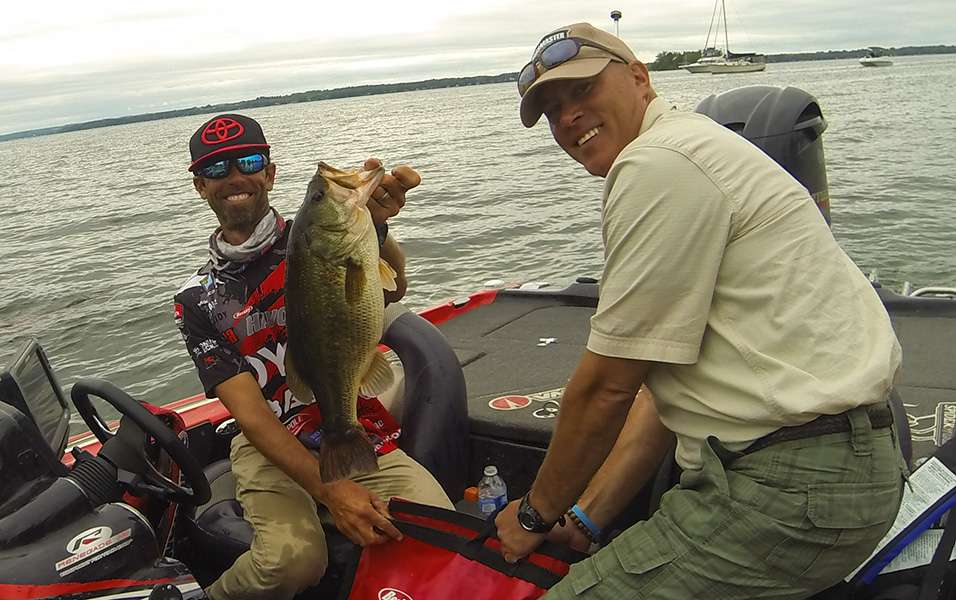 Mike Iaconelli and his Marshal had a good day today.