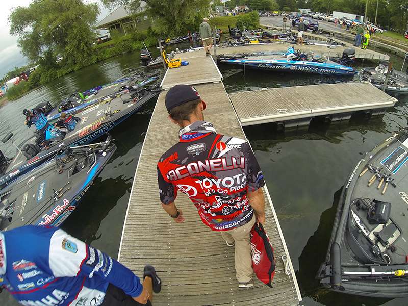 Heading to weigh themâ¦he finished 19th.