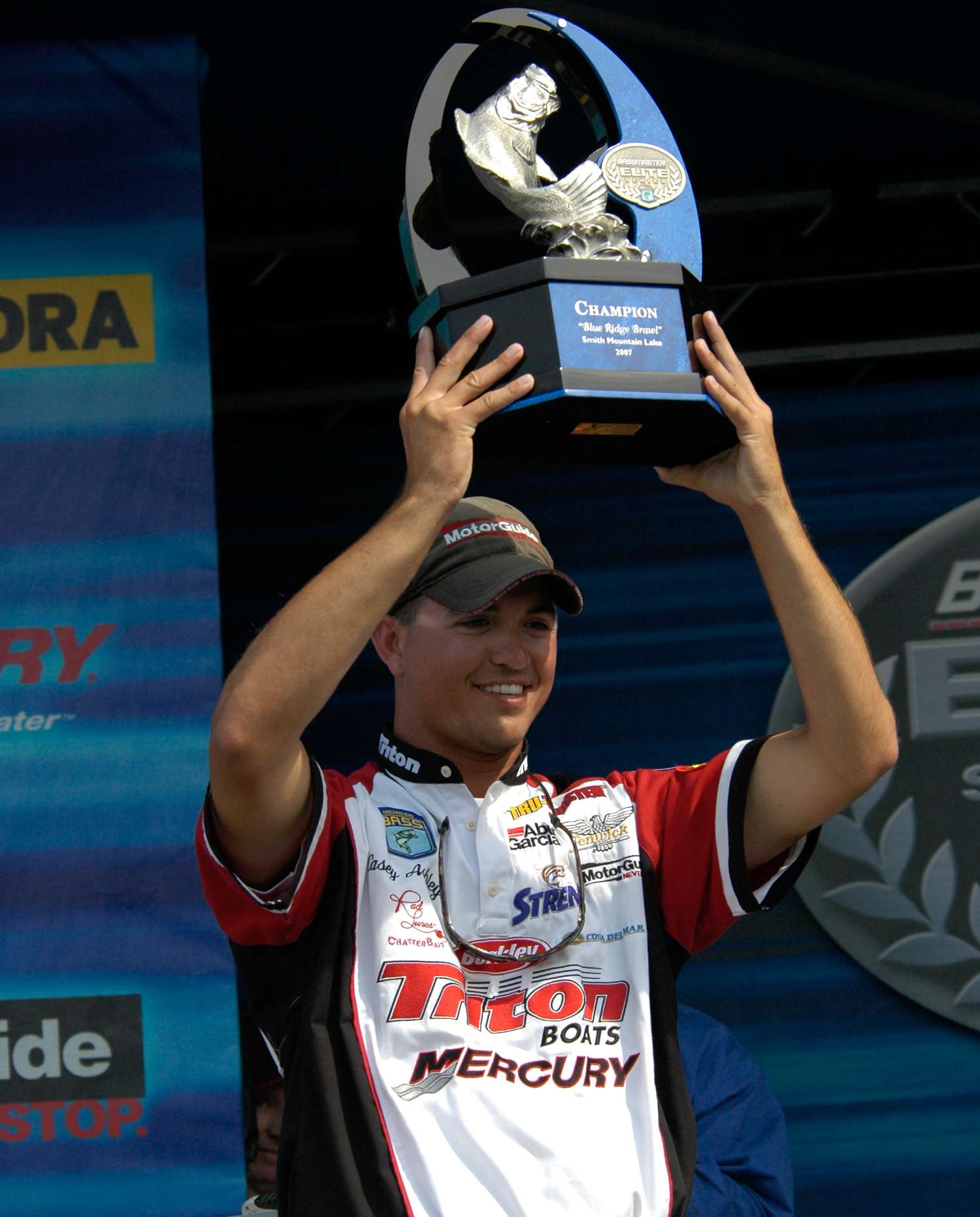Youngest Elite Series Winner: Casey Ashley, 23
Casey Ashley was in his rookie year on the Bassmaster Elite Series when he won his first B.A.S.S. event, and he was still wet behind the ears when he did it. He was only 23 when he hoisted the trophy at Virginia's Smith Mountain Lake in 2007. He's since won two more.