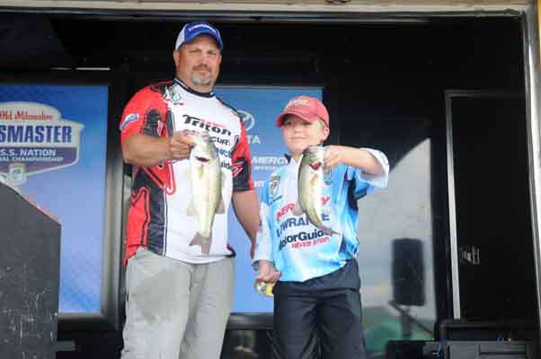 Rich Hladky (with son Ethan), 4-15
