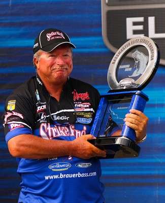 Oldest Elite Series Winner: Denny Brauer, 62
Denny Brauer was the oldest person to ever win an Elite Series event when he was victorious on the Arkansas River in 2011. He was 62 at the time, and it was his 17th B.A.S.S. win.